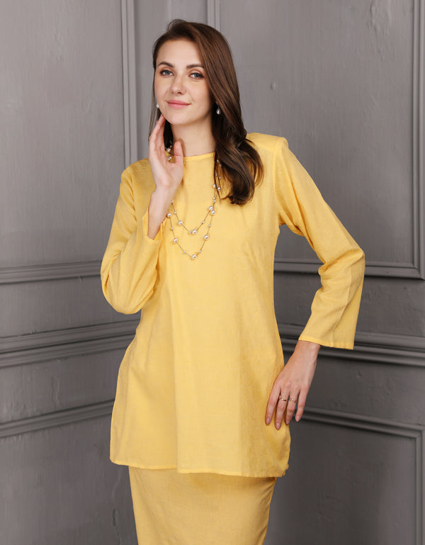 BAJU KURUNG PAHANG MODEN LINEA (BUTTER)
